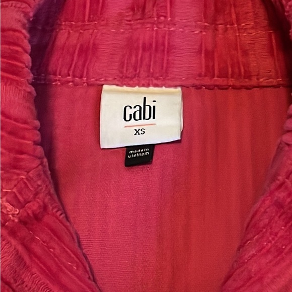 CABI pink Cheeky Topper corduroy trucker jacket XS - Picture 6 of 8